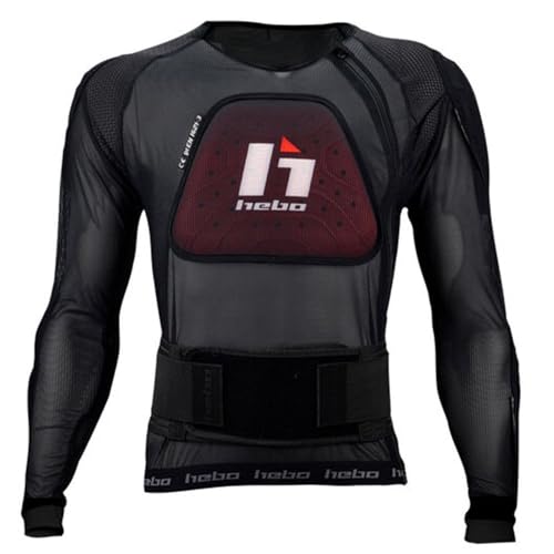 Black Hebo Defender Pro Belt Long Sleeve Protective Jacket XL-2XL