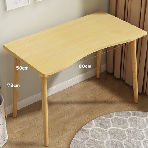 BURAYIENTA 北欧 デスク パソコンデスク 組立簡単 テーブル シンプル 幅80cm×奥行50cm ワークテーブル 勉強机 木製 机 PCデスク 在宅勤務 リモートワーク用 おしゃれ シンプル 化粧台 作業机 仕事用