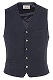 Regular Fit camel active Herren Weste-Sacco Anzugweste, Blau, Herstellergröße:58