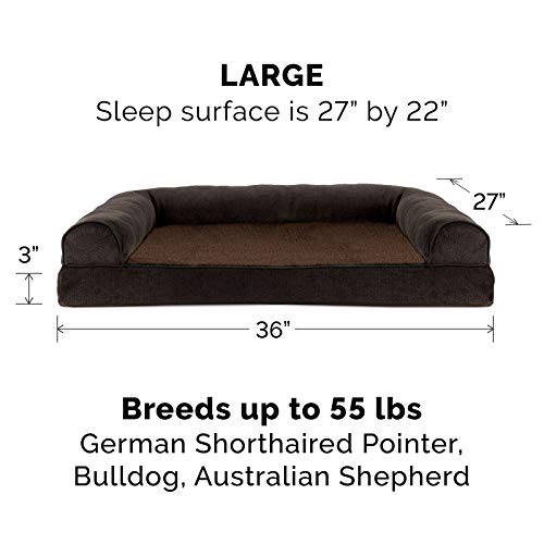Furhaven-Pet-Dog-Bed-Orthopedic-Faux-Fleece-and-Chenille-Soft-Woven-Traditional-Sofa-Style-Living-Room-Couch-Pet-Bed-with-Removable-Cover-for-Dogs-and-Cats-Coffee-Large