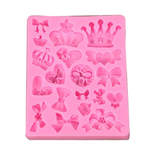 Moule en silicone pour gâteaux en forme de couronne, moule à gâteau en forme de nœud papillon, moule à chocolat, moule à pâtisserie, outils de décoration de gâteau Cover