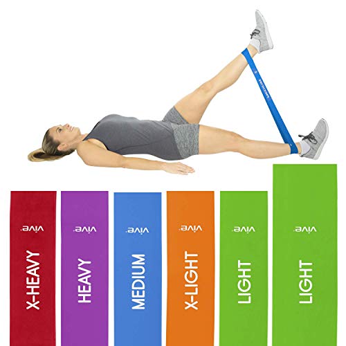 Vive Resistance Bands for Working Out (5 Pack) - Exercise & Workout Resistance Kit - Stretch, Elastic Loop Bands for Physical Therapy, Pilates, Yoga & Gym, for Men & Women (Loop) Vive Resistance Bands for Working Out (5 Pack) - Exercise & Workout Resistance Kit - Stretch, Elastic Loop Bands for Physical Therapy, Pilates, Yoga & Gym, for Men & Women (Loop)