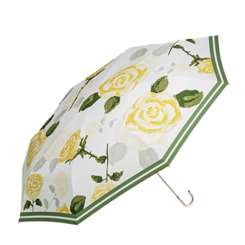 Tewzafiya Paraguas para lluvia – Paraguas con protección UV, ligero y plegable para viajes, mochila de hombro, senderismo y desplazamientos, Verde, riferimento alla descrizione