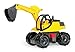 Produktbild Lena 02141 Starke Riesen Bagger,Giga Trucks Sandbagger ca.80 cm groß, stabiler 360 Grad Schaufelbagger, XXLBaufahrzeug mit funktionierender Schaufel, hohe Tragkraft, für Kinder ab 3Jahre, Weiß / Gelb