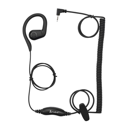 Image of Cobra 2.5mm C-Style in-Ear Headset - Compact Low-Profile Communication Earpiece for Two-Way Radios with Discreet Design and Clear Audio Quality