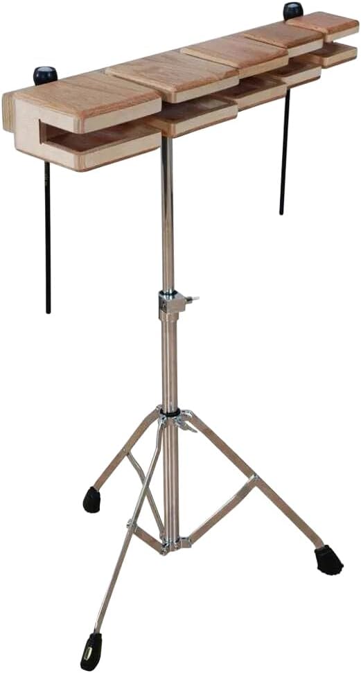 Basic Beat BBTB5 Temple Blocks Set - Quality Sound, Durable Construction, Perfect for Classroom and Band Music