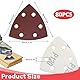 GHVACZS 80 Stück Schleifpapier Dreieckschleifer, 90 x 90 x 90mm Dreieckschleifer Schleifpapier, Gemischte Deltaschleifer Schleifpapier für Deltaschleifer (Körnung 40/60/80/120/180/240/320/400)