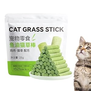 Pet Cat Grass Chewing Toy Chew Stick Indoor – Cat Treat Snack Stick | Cat Grass Sticks Snacks | Pet Supplies for Indoor and Outdoor Cat Kitten | Organic Cat Grass for Indoor Cats Best Cat Grass