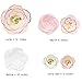 3D Large Paper Flowers Decorations for Wall - Giant Paper Flowers - Flower Wall Decorations for Wedding Backdrop, Baby Shower, Party, Nursery Decor, Bridal Shower,Home Decor (Set/6 Pink, White)