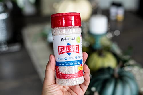 Redmond Real Sea Salt - Natural Unrefined Gluten Free Kosher, 10 Ounce Shaker #TOP6