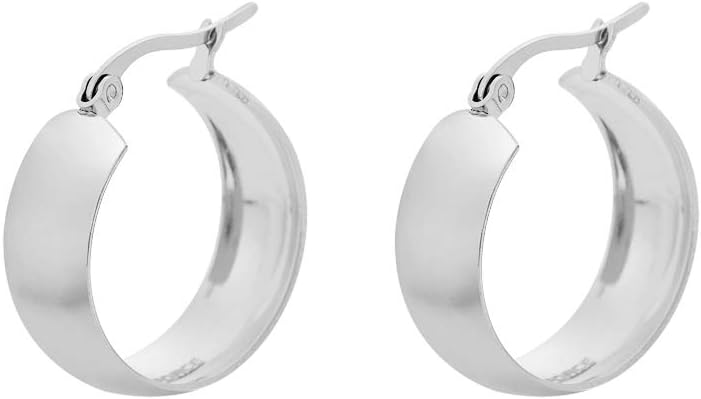 Edforce Stainless Steel Wide Large Rounded Hoop Earrings for Women - Image 2