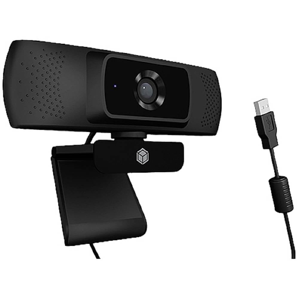 ICY BOX Webcam Full HD USB con micrófono y Soporte de sujeción