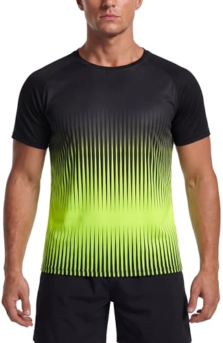 T-shirt de randonnée et fitness respirant pour homme AIEOE