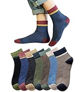 QPANDA 靴下 メンズ【防臭・吸汗 綿】スポーツソックス カラフルソックス 室内 7/5足セット抗菌 中厚手 春夏秋冬 畳24-28cｍ
