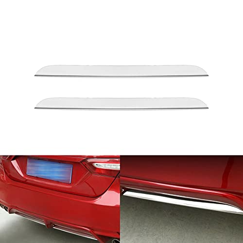 Xotic Tech Rear Bumper Lower Lip Cover Trim, Chrome Stainless Steel, Compatible with Camry SE XSE 2018-2024