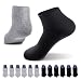 Produktbild Lowbangge Sneaker Socken Herren Damen 12 Paar Sportsocken Halbsocken Kurze Baumwolle(Schwarz-Grau,39-42)
