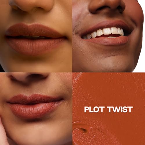 Image of Flossy Cosmetics Peachy Nude Liquid Lipstick - Plot Twist | Creamy, Lightweight, Non-Drying | Enriched with Hyaluronic Acid, & Jojoba Oil | Bold, Long-Lasting Non-Sticky Formula | Smudge & Transfer-Proof | (4ml)