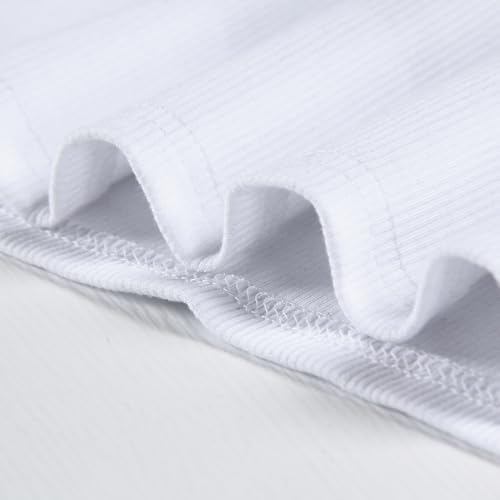 Artfish Women's Short Sleeve Shirts Crewneck Cropped Workout Slim Fitted Ribbed Casual Basic T-Shirts4