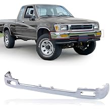 CarPartsDepot Front CHROME Bumper Face Bar for 1992-1995 TOYOTA Pickup 4WD 5210135090 TO1002104 New