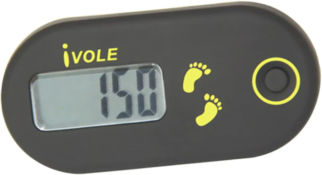 Kisangel Digital Counter 3D Simple Step Counter Walking Step Counter Pedometer Clip on E Clips for Step Tracker Pocket Tool
