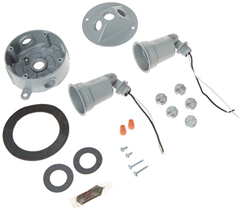 Thomas & Betts CS212 Red Dot Traditional Floodlight Kit, Silver