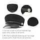 Ockyunoo Ballonmütze Damen, Fiddler-Cap, Chirmmütze für Alle Jahreszeiten, Newsboy Hut für Damen, Womens Newsboy Cap, für alle Jahreszeiten Geeignet