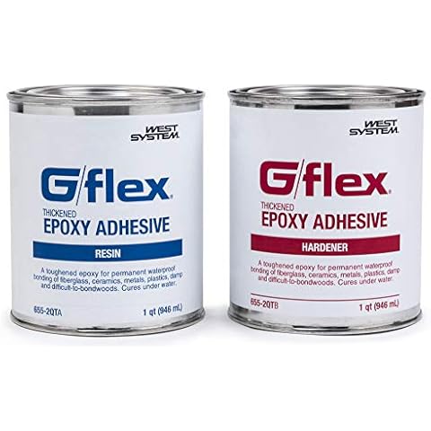 WEST SYSTEM - 655-2QT West System 655-2 QT G/flex Epoxy Adhesive, two 1 qt Cover