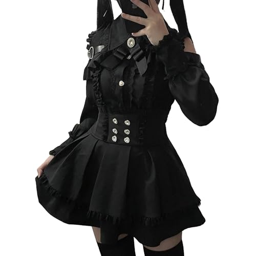 GOKEI] 地雷系 セットアップ 量産型 服 女の子 参戦服 ゴスロリ