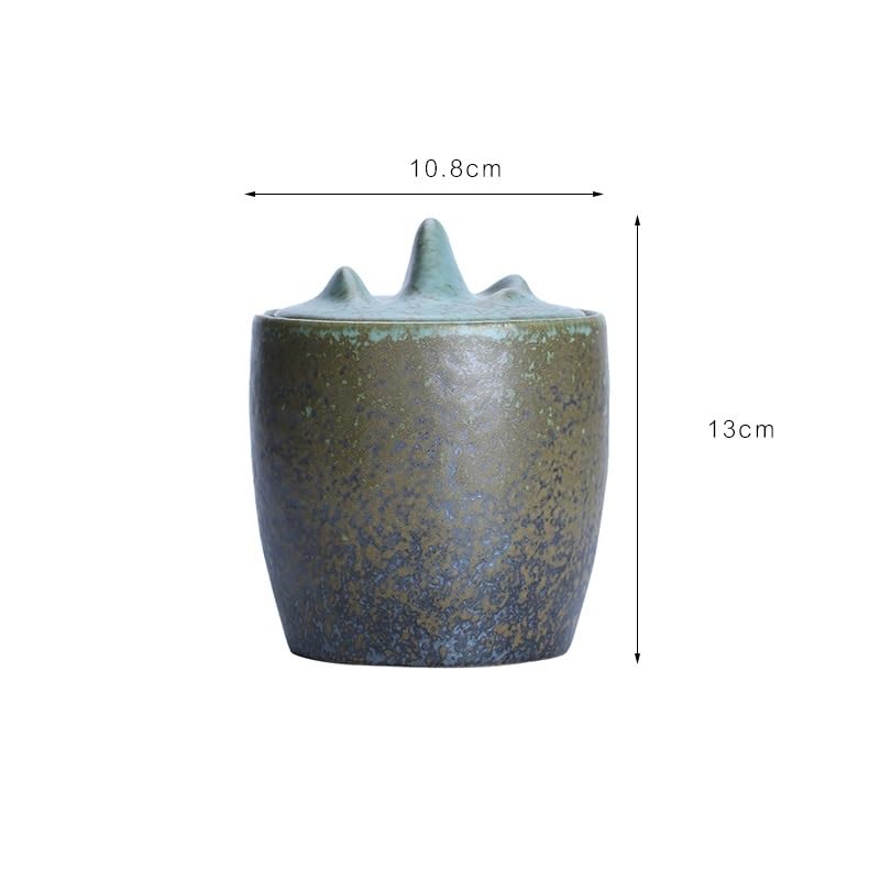 CMBSSTFC Słoik cukru Chińskie retro puszki na herbatę Puszki ceramiczne do użytku domowego Puszki do przechowywania w kuchni Puszki zamykane Puszki biurowe Puszki na ziarna kawy Pojemnik na herbatę