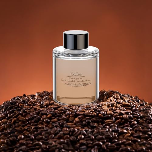 Image of Smart Car Air Freshener Refill, 100 ML Car Diffuser Perfume, Lasts 4-6 months, Made with Natural Plant Extracts, French Imported Fragrance - Coffee
