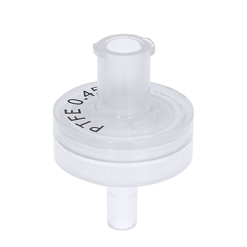 Filtro de jeringa, ABLUO, 13mm, Membrana PTFE, 0.45µm, alojamiento PP, 10/pc