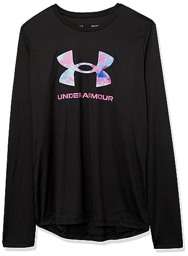 Image of Under Armour Girls' Tech Big Logo Printed Long Sleevedisc
