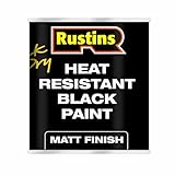 RUSTINS Heat Resistant Black Paint 500ml