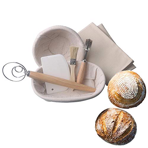 Dough Fermentation Rattan Basket 7Pcs Country Bread Baguette Banneton Brotform Proofing Proving Baskets