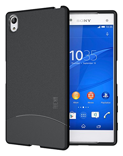 TUDIA Z5 Premium Case, Full-Matte Arch TPU Bumper Protective Case Compatible with Sony Z5 Premium Version (Black)