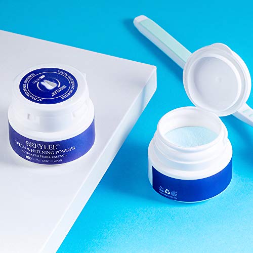 Image of Teeth Whitening Powder,Pearl Essence Teeth Brightening Powder,BREYLEE Natural Teeth Whitener Removing Stain Caused by Coffee Wine Smoking Without Causing Damages,Keeping Oral Fresh(1.05 oz)