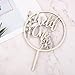 Wild One Flower Cake Topper, Wood Wild One Cupcake Topper Wildflower Cake Topper Floral Baby Shower Cake Decorations for Boys Girls Birthday Baby Spring Themed Party