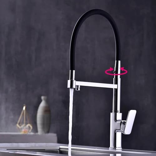 Filtre à eau et double spray sur ce robinet de cuisine extensible multifonction