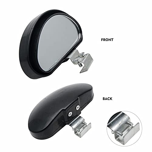 2PCS Car Side Blind Spot Mirror Wide Angle Rear View Driving Reversing Adjustable