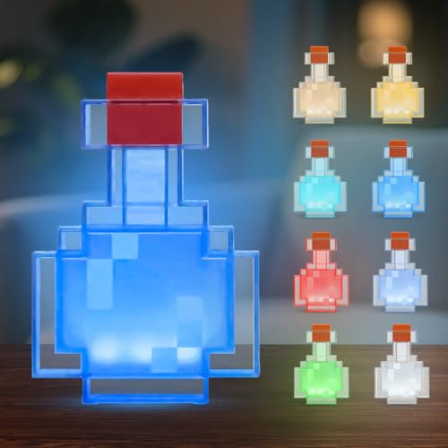 Garrafa de luz mágica, garrafa mágica, 8 cores, candeeiro artesanal com descoloração ao agitar, luz noturna recarregável para presentes infantis, quarto, sala de jogos e decoração de festas