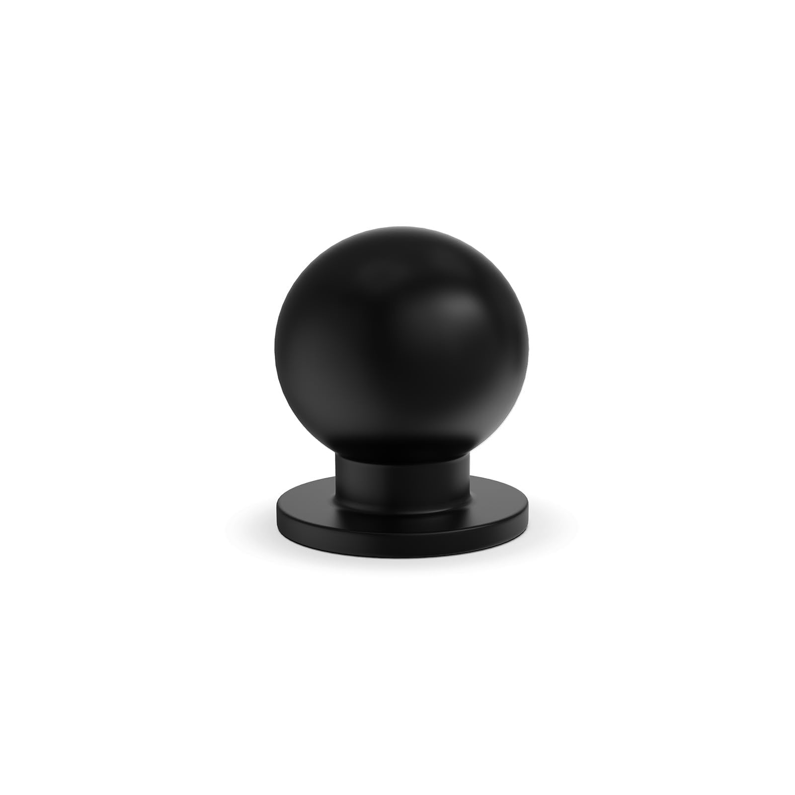 homdiy 10 Pack Mini Black Cabinet Knobs 0.71"(18mm) Jewelry Box Knobs, Small Round Matte Black Knobs Minimalist Hardware for Jewelry Box Modern