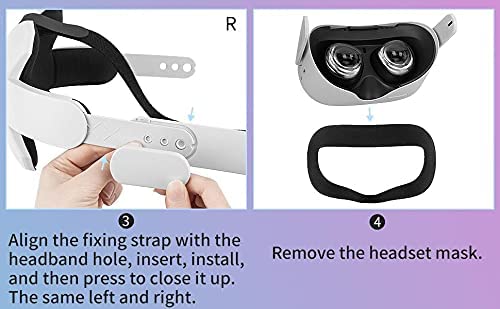 Image of Careflection || Adjustable Head Strap Compatible for Oculus Quest 2 Elite Strap with Cushion, Comfort Foam Pad, Design Balance Weight, Reduce Pressure