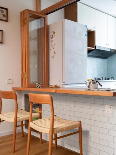 Colamo Luxury 3 Inch×6 Inch Swatch Peel And Stick Backsplash,Self Adhesive Glossy Faux Ceramic Pure White Subway Tile For Kitchen,Waterproof Stick On Accent Wall Brick Mosaic Tile For Bedroom,Rv,Vanity,Stove thumb #7