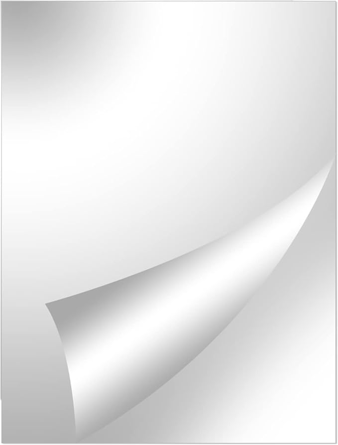 Zwin Acrylic Mirror Sheet Large Wall Mirror Tile 16"x12