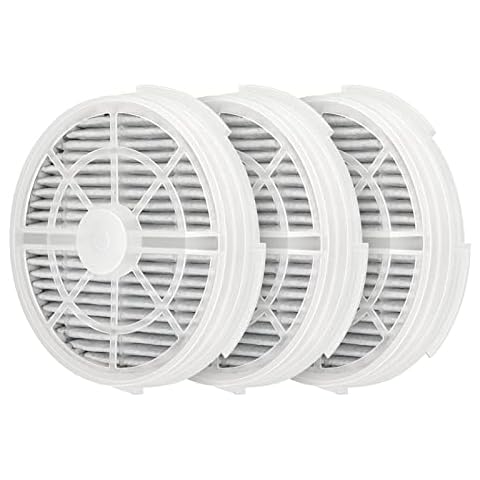 GANGXUN GL2103 HEPA Filter Replacement Compatible with RIGOGLIOSO, JINPUS, LTLKY, Frida Baby, Meleden,SY900S and More Air Purifiers, 4 Inch 3-in-1 Activated Carbon and True HEPA Filters (White, 3Pack) Cover