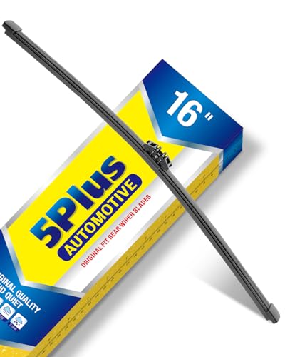 Image of 5 PLUS 16 Inch Rear Wiper Blade Replacement for BMW X7 2022 2021 2020 2019 Volvo C30 2010 2009 2008 2007, BACK Windshield Wiper Blade (A401H)