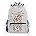senya Pink Pineapple Backpack School Bag Travel Rucksack for Students Teen Girls
