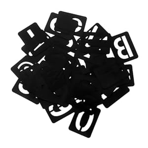 Homoyoyo 42 Stück Alphanumerische Sprühtafel Vorlagen