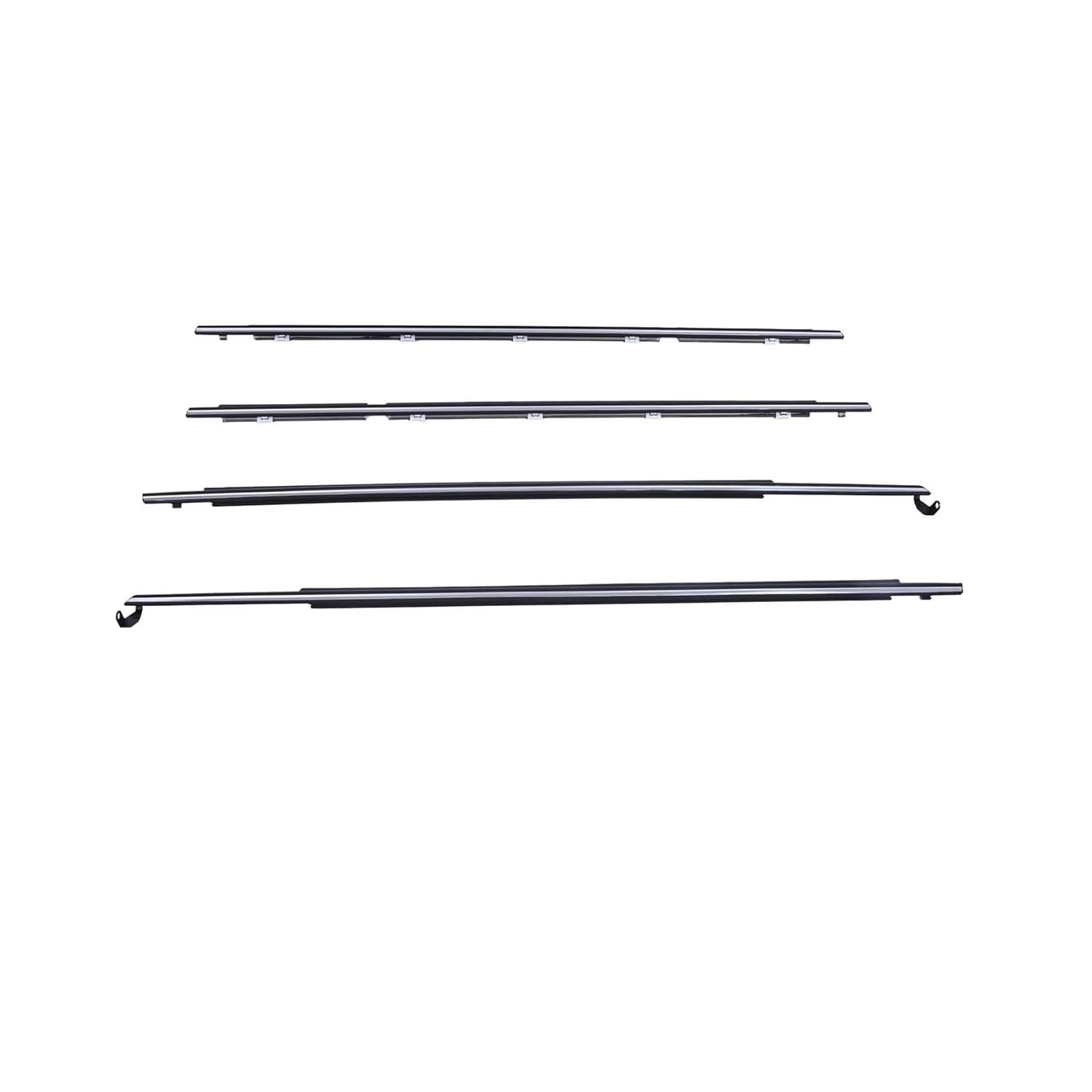Sealing Strip Rubber Door Weatherstrip for Toyota for Corolla AE110/AE111 1997-2002 Car Outer Window Moulding Trim 75710-02050