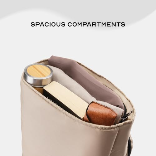 Image of Assembly Oblique Laptop Backpack for Men Women 15.6 Inch Office Travel Bag Rain Cover Dog Hook Passport Pocket